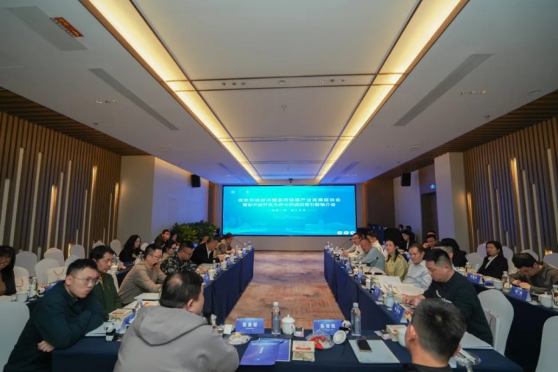 创新港在成渝双城经济圈医药健康产业发展座谈会暨彭州经开区天府中药城招商引智推介会（重庆）作专题推介(图1)